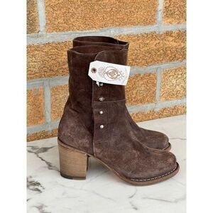 Fiorentini + Baker Beth Boot in Brown Suede 5.5